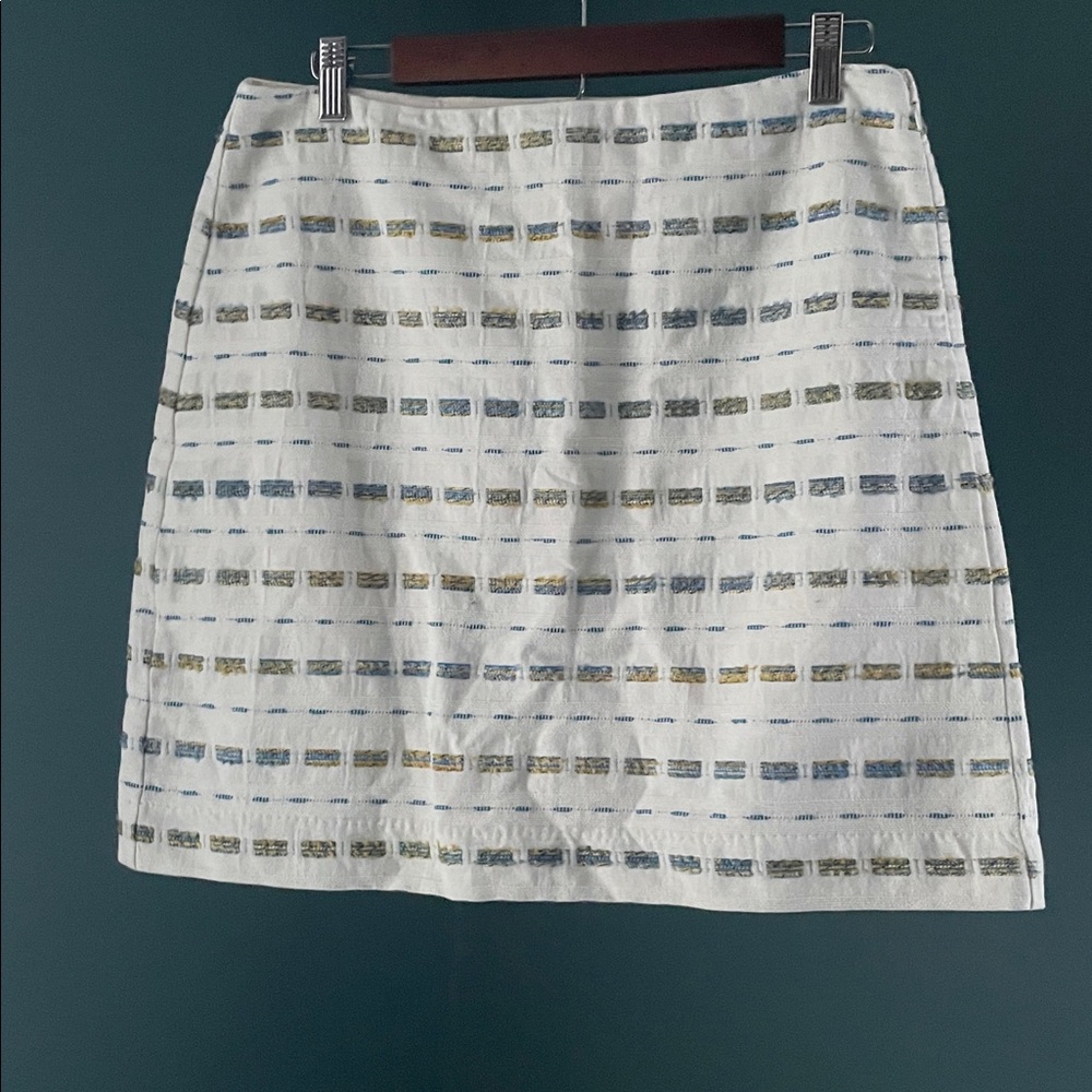 LOFT Cream Midi Skirt
